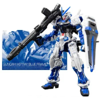 Bandai Figure Gundam Model Kit Anime Figures RG 1/144 Astray Blue Frame Mobile Suit Gunpla Action Figure Toys For Boys Gifts