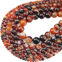 Mimpi bergaris manik-manik agate manik-manik DIY buatan tangan kristal gelang gelang gelang manik-ma
