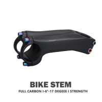 Carbon Stem -6°-17° Ultralight High-Strength Power Bicycle Handlebar Stem Table Bicycle Stem For MTB Road Bicycle XC AM 70-130mm