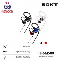 SONY IER-M500 IEM Headphones 5mm Dynamic Driver Hi-Res Audio 10Hz 0kHz 16 Ohm Passive Noise Earphone