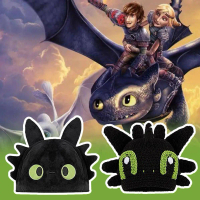 Bonet Toothless Naga Mewah, Hadiah Hangat, Topi Toothless How To Train Your Dragon, Topi Dinosaur Le