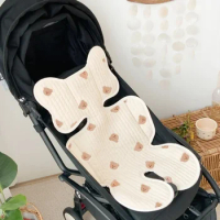 Baby Stroller Liner Breathable Soft Cotton Newborn Car Seat Cushion Seat Pad Infant Pushchair Mattress Mat Kid Pram Accessories