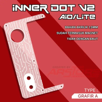 Panel Inner Dotv2 Aio/Lite Akrilik 1,5mm Grafir - Multi Jaya Furniture - TYPE A, AIO/NEW LITE