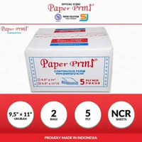 Paperpryns Kertas Continuous Form 5PLY NCR PRS 9,5" x 11"/2 (Bagi 2)
