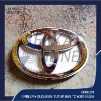 Emblem + Dudukan Tutup Ban Toyota Rush