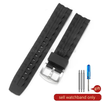 For CASIO Edifice Series Silicone Watch Strap EF-550D Resin Waterproof Sweatproof Mens Watch Accesso