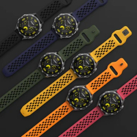 18 19 20 22mm Soft Silicone Strap For Samsung Smartwatches Sporty Breathable Easy to Replace Watch band For Carmin Huawei Fossil