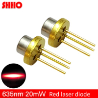 High quality 635nm 20mw red light laser diode with PD semiconductor device laser tube TO18 diameter 5.6mm low power