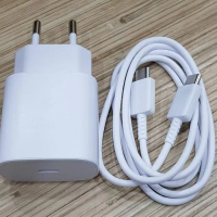 Adaptor Charger USB-C 25W Super Fast Charging + Kabel Type C Original Compatible Samsung Galaxy Supp