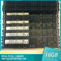 1 Pcs For SK Hynix RAM 16GB 16G 2RX4 PC3L-12800R HMT42GR7BFR4A-PB DDR3L 1600 Server Memory