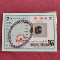 Gelang Amethyst Kristal dengan specer Amethyst s925