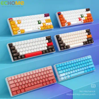ECHOME Mechanical Keyboard 61 Keys Mini Wired Hot Swap Ergonomic Multi-color Switch Gaming Keyboard for Laptop Tablet Computer
