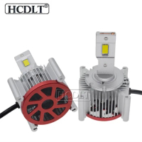 HCDLT 2PCS D1S D3S Plug And Play LED Bulb Replacement Original HID D2S D2R D4S D4R D5S D8S Built-in Canbus LED Headlight 6000K