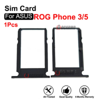ZS661KS ZS673KS Red Blue For ASUS ROG Phone 3 5 ROG3 Rog5 Sim Card Sim Tray Holder Socket Slot Repair Replacement Parts
