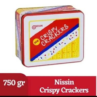 Nissin Crispy Crackers Kaleng 750 gr / Nissin Crispy Crackers Tin