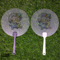 Kipas Custom Satuan - Souvenir Kipas Custom - Kipas Plastik PVC Custom