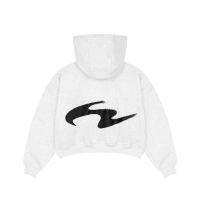 LZD HOODIE ZIP METAL LOGO - Áo khoác nỉ 2 da logo kim loại