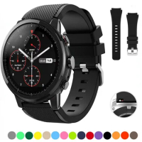 22mm Silicone Band for Samsung Watch 3/Gear S3 Frontier/Huawei Watch 3/3 Pro/GT/2 Sports Wristband for Amazfit GTR/Stratos/Pace