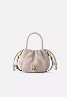 FION Stripe Leather Top Handle Bag