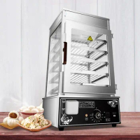 Stainless Steel Electric Food Steamer Display Convenient Fast Food Steaming Machine Bun Steamer Bread Food Warmer