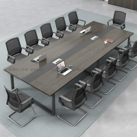 【會議桌】會議桌簡約現代辦公室長桌小型長條工作臺桌椅組合會議室洽談桌子