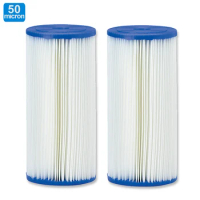 Coronwater 4.5"X 10" Pleated Polyster Water Filter Cartridge For Whole House Sediment Filtration 2Pack