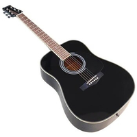 Acoustic Guitar 41 Inch Electric Acoustic Guitar Basswood Body 6 String High Gloss Cutaway Design Folk Guitar with EQ
