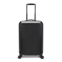 Protege 20 inch Hard Side Carry-On Spinner Luggage, Black Matte Finish Carry On Luggage