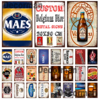 [ Mike86 ] Belgium Beer MAES PILS SpencerTin sign Wine Poster Painting Store Pub Decoration LTA-3184 20*30 CM