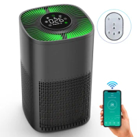 Air Purifier for Home Office Personal H12 True HEPA Filter Air Cleaner Odor Hair Smoke Remove