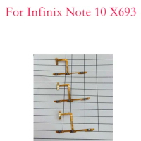 1pcs New For Infinix Note 10 X693 Power On Off Volume Up Down Switch Side Button Key Flex Cable Replacement Parts