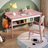 辦公桌 兒童書桌現代簡約書房寫字桌小戶型臥室女生家用學習桌椅桌子實木