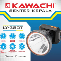 SENTER KEPALA LED 80W KAWACHI LY-380T - CAHAYA TERANG - BATERAI 7.500mAh - TAHAN HINGGA 60JAM - TYPE