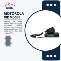 Motorola XIR M3688 Radio Rig Mobile Analog & Digital 45W