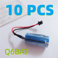 10pcs/lot New Original For Mitsubishi CR17335SE-R(3V) CR17335 Q6BAT CNC 3V PLC Lithium Battery with Plug For Servo