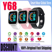 Smart Watch Y68 Fitness Monitor Birthday Gift Men Women D20 Smartwatch Electronic Clock Wristwatches For Xiaomi Huawei Bracelet