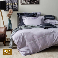 【HOLA】艾維卡埃及棉素色床包特大晨紫