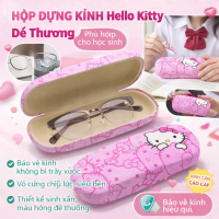 Cute Hello Kitty Student Glasses Case Hard Shell Eyeglass Protector with Soft Lining Kawaii Kitty Su