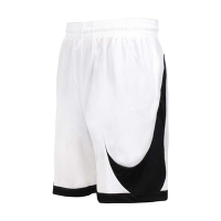 NIKE 男籃球短褲-DRI-FIT 針織 慢跑 運動 五分褲 DH6764-100 白黑