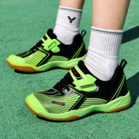 New Cool Light Weight Children Badminton Sport Sneakers Comfortable Kids Volleyball Athletic Training Shoes Tennis L1087