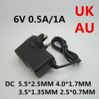 AC 110-240V to DC 6V 0.5A 1A Universal Power supply Adapter Charger 6 V Volt for Omron Blood Pressure Monitor M2 M3 UK AU pLUG