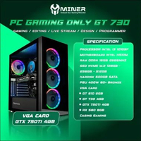 MINER PC Gaming Intel I3 10105F/10100F SSD NVME 512GB HDD 500GB RAM 16GB GTX 750 TI 4GB 256 GB