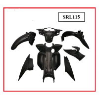 SRL115Z,ZR SRL 115Z LAGENDA 115Z LAGENDA115Z inner body cover set hitam bodyset coverset 7 in 1