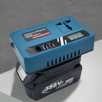 DC18V/21V To 220V AC Power Supply Inverter Dual USB DC5V Interface Camping Battery Adapter Outdoor B