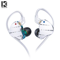 KBEAR KS10 HiFi Earphone Hybrid Dual Diaphragm DD 4BA In Ear Earphone With Mic Wired Headphone kbear