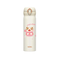 【THERMOS膳魔師】奇奇蒂蒂櫻花篇不鏽鋼超輕量彈蓋真空保溫杯500ml(JNL-502CAD-CBPW)