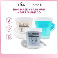 ST.TREE Body Scrub Sea Salt Refreshing Bath Mud 200g  Menghilangkan kulit mati dan minyak membuat ku