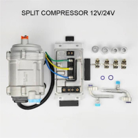 A/C 12V 24V Electric Compressor Set New energy Modified electric compressor for Car Truck Bus Tractor Shop Automobile Aircon