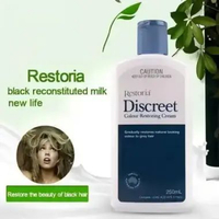 Penghitam rambut alami penutup uban Restoria discreet 150ml