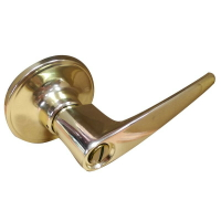 廣安水平鎖LH701-60mm金色(無鑰匙) 板手鎖 管型 水平把手 浴廁鎖 浴室鎖 廁所門專用
